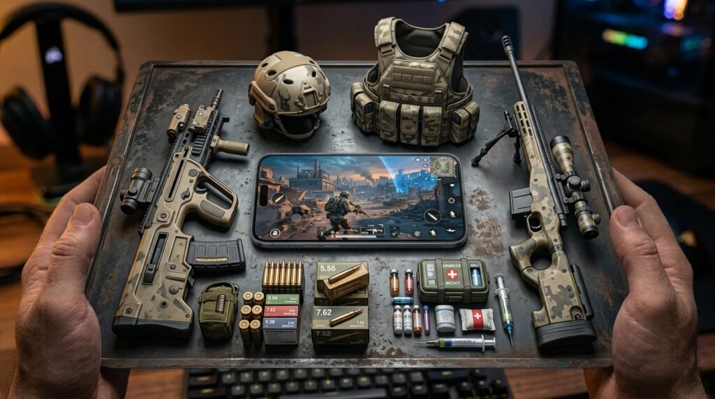 Pubg mobile Weapons and Equipment