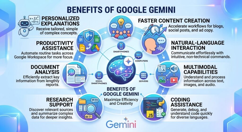 benifits of google gemini