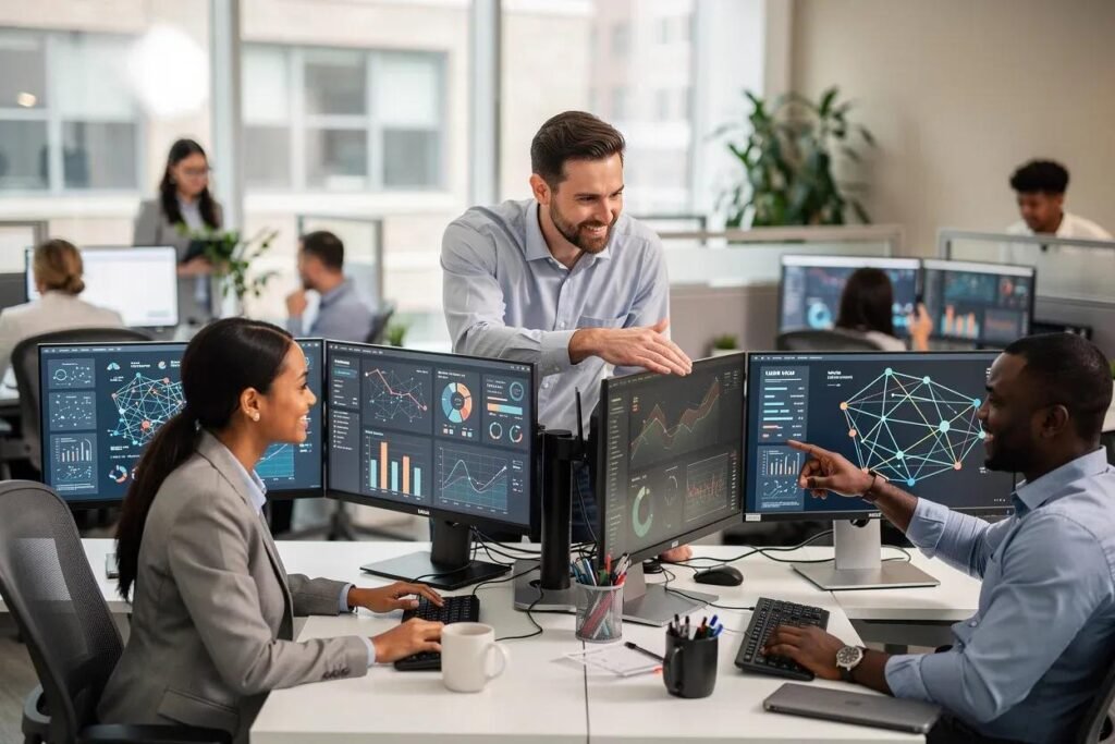 Information Technology in business digital transformation and data analytics
