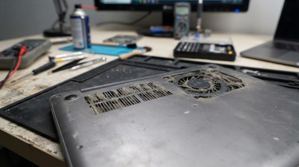 Clean the Laptop Air Vents
