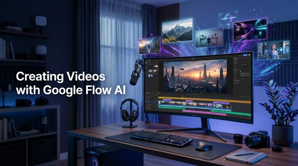 how to Create videos using google flow ai
