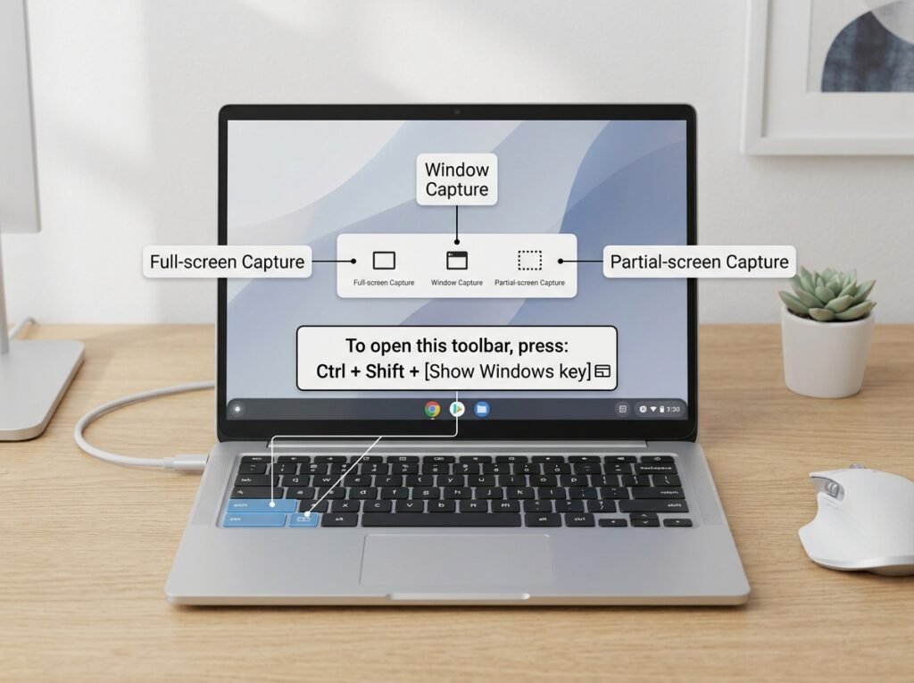 How to take a screenshot on a Chromebook