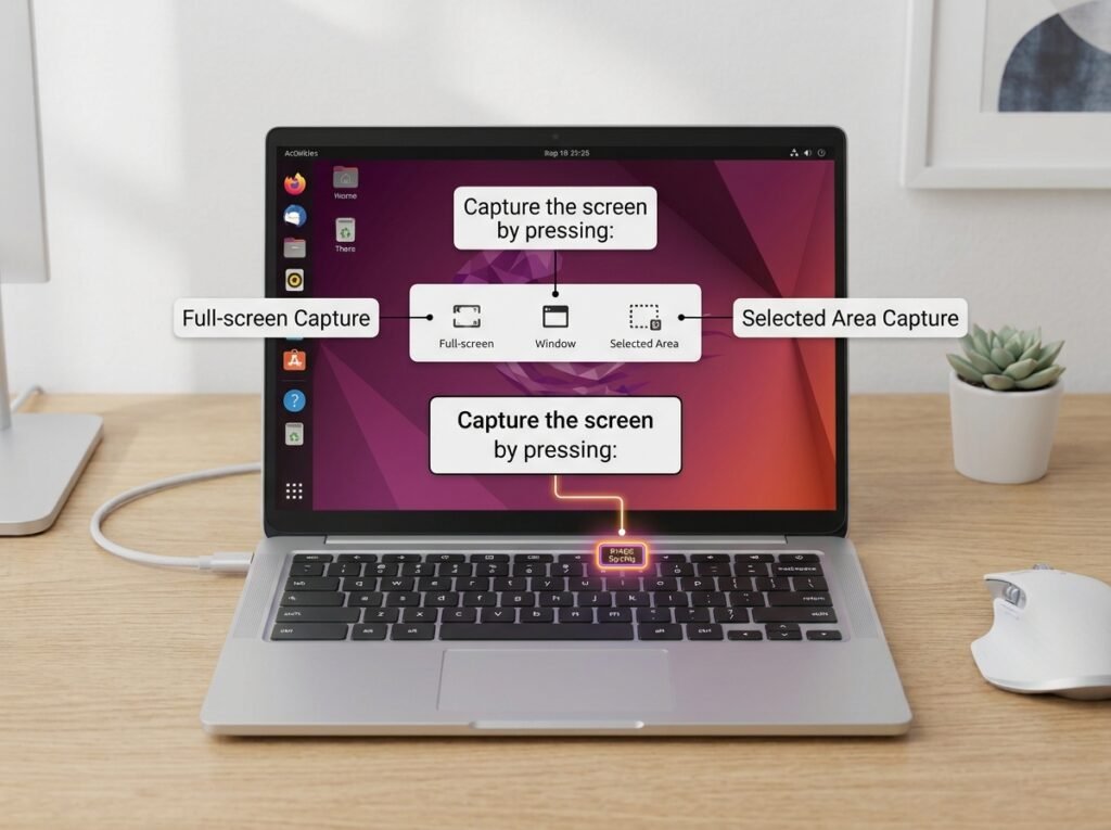 How to take a screenshot on a Linux laptop