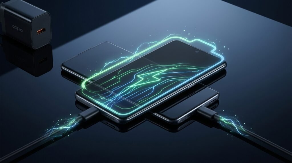 OPPO mobile fast charging and battery