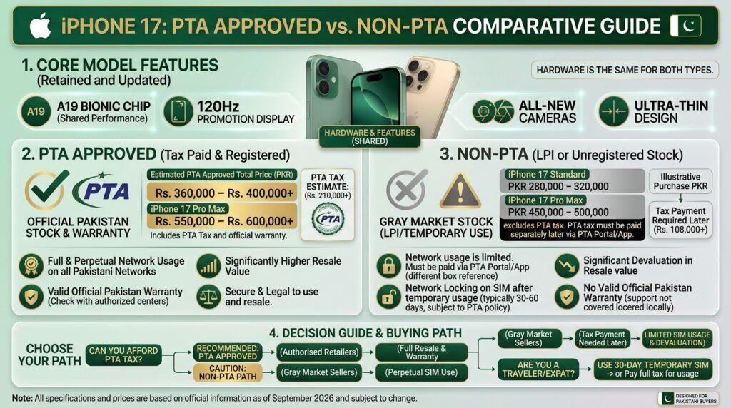 PTA Approved vs Non-PTA iPhone 17