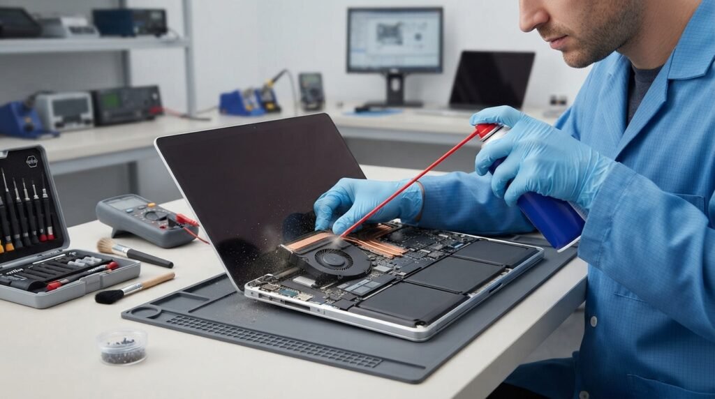 laptop fan is working
